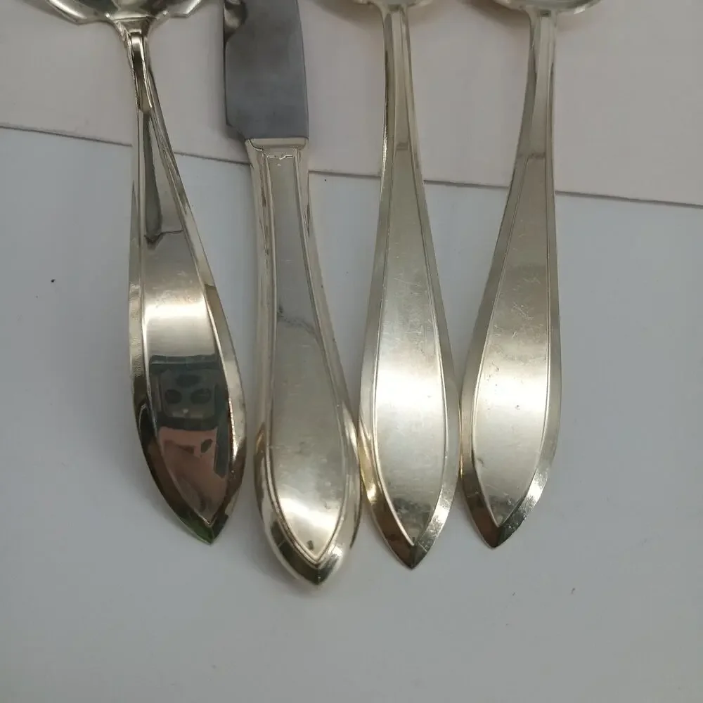 4X Serving 1914 Patrician Silverplate Flatware COMMUNITY Ladle Spoon Oneida